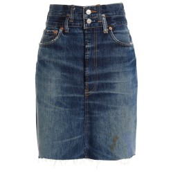 'Double Waisted Pencil' Re Done x Levi's skirt