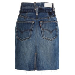 'Double Waisted Pencil' Re Done x Levi's skirt