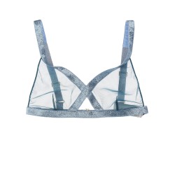 Iridescent sable tulle top