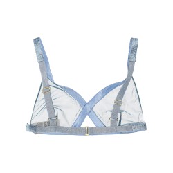 Iridescent sable tulle top