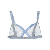 Iridescent sable tulle top