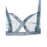 Iridescent sable tulle top