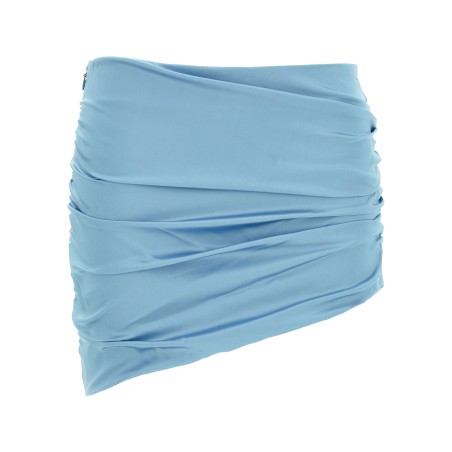 Satin mini skirt