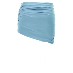 Satin mini skirt