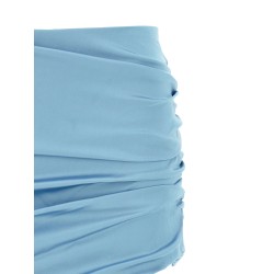 Satin mini skirt
