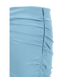 Satin mini skirt