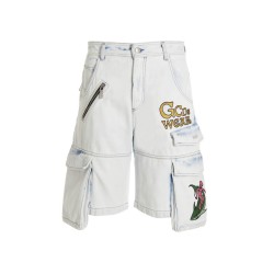 Bleached Embroidered Ultracargo' bermuda shorts