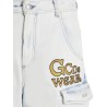 Bleached Embroidered Ultracargo' bermuda shorts