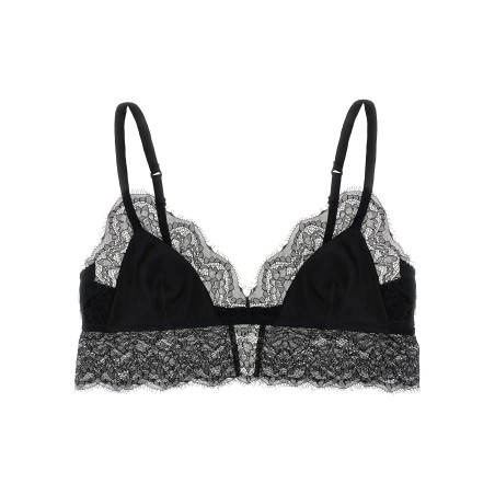 Lace satin bra