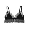 Lace satin bra
