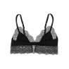 Lace satin bra