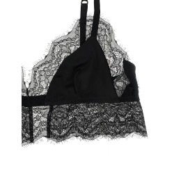 Lace satin bra