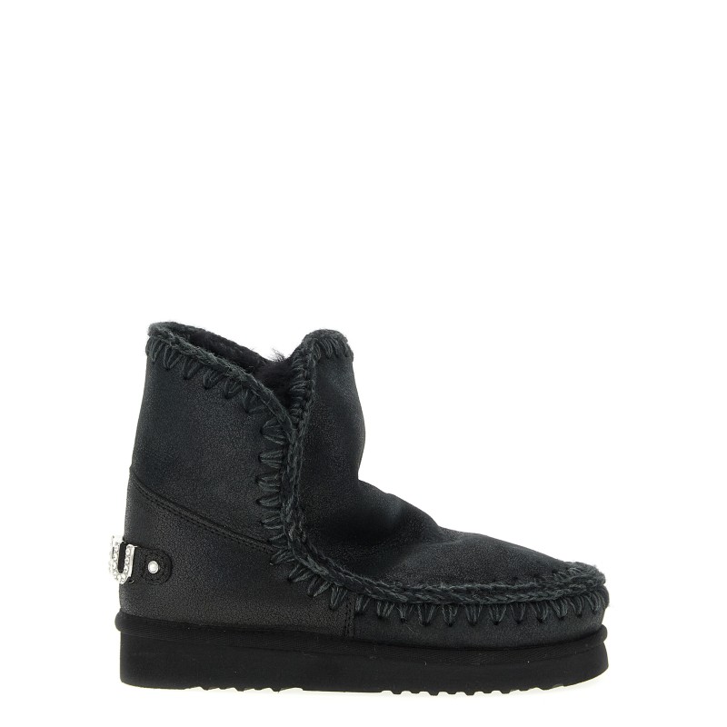 'Eskimo 18 Rhinestone Logo' ankle boots