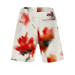 'Obscured Flower' bermuda shorts
