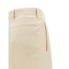 Logo band panel pants