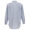 Logo patch striped shirt