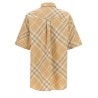 Logo embroidery check shirt