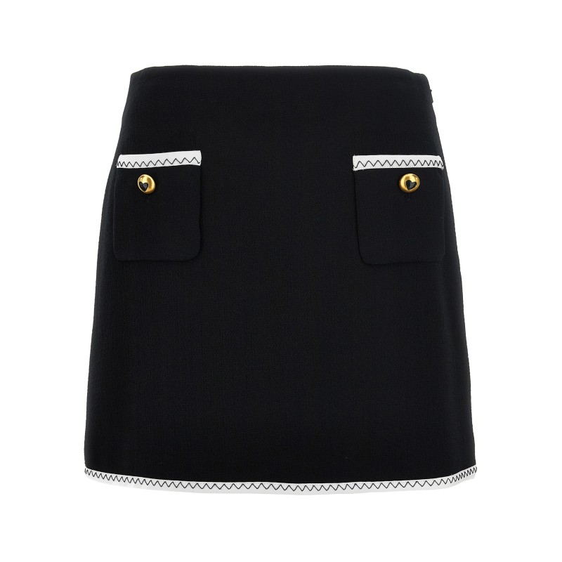 Heart button skirt