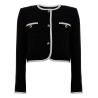 Crepe short jacket