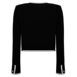 Crepe short jacket