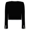 Crepe short jacket