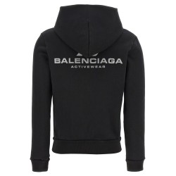 Logo print hoodie