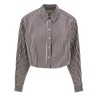 'Fleora' cropped shirt