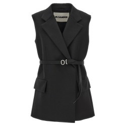 Belt wool vest