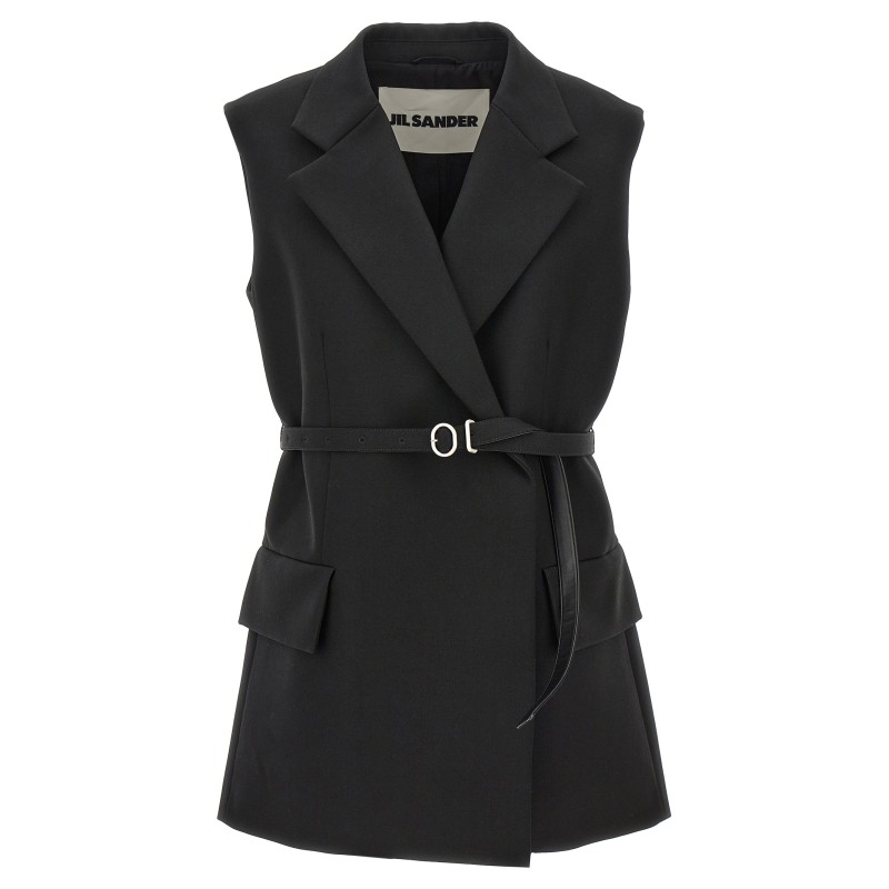 Belt wool vest