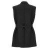 Belt wool vest