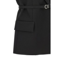 Belt wool vest