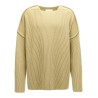 Geometric neckline sweater