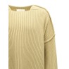 Geometric neckline sweater