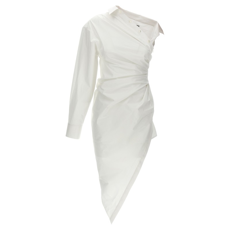 Asymmetrical shirt dress