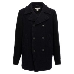 Double-breasted wool coat