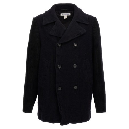 Double-breasted wool coat