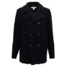 Double-breasted wool coat