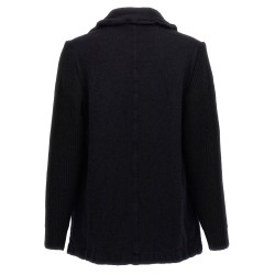 Double-breasted wool coat