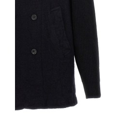 Double-breasted wool coat