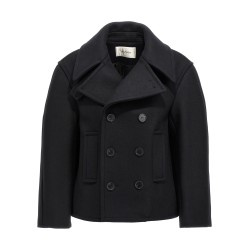 Oversized caban coat