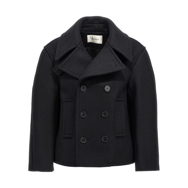 Oversized caban coat