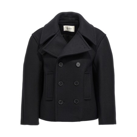 Oversized caban coat