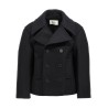 Oversized caban coat