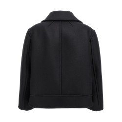 Oversized caban coat