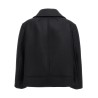 Oversized caban coat