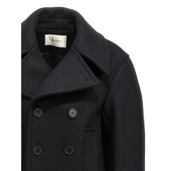 Oversized caban coat