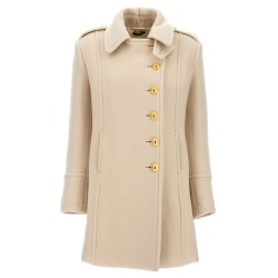 Single-breasted wool coat