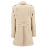 Single-breasted wool coat