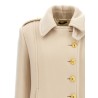 Single-breasted wool coat
