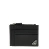 Saffiano logo card holder